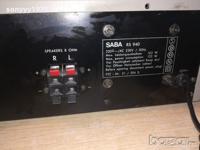 saba rs940 receiver-внос швеицария, снимка 17 - Ресийвъри, усилватели, смесителни пултове - 20620295