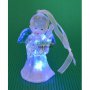 Декоративна фигурка - ангелче, светещо в различни цветове. Изработена от PVC материал., снимка 1