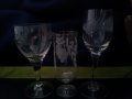 Три вида по четири чаши за концентрат стъклени от едно време, снимка 10