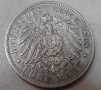 5 марки Германия 1898г сребро, снимка 3