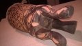 Африканска тарамбука с кожа от антилопа-33х17см-внос швеицария, снимка 10
