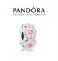 Черен Петък! Талисман Pink Primrose Clip Pandora. Колекция Amélie, снимка 1 - Гривни - 19173271