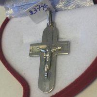 Сребърен кръст с разпятие-3,15гр/925, снимка 3 - Колиета, медальони, синджири - 23750244
