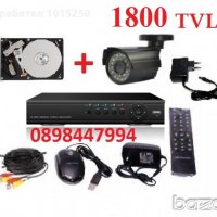 1000gb хард диск +Система 1800 твл-dvr 4канален+1камера за външно или вътрешно ползване по ваш избор, снимка 1 - Камери - 10736862