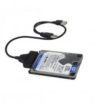 USB 2.0 към SATA 22 Pin адаптер конвертор кабел за 2.5 инча твърд диск, снимка 5 - Външни хард дискове - 21065160