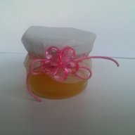 Подарък за гостите - Бурканче мед в розово, снимка 7 - Сватбени аксесоари - 10235708