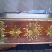 стара дървена кутия с интарзия, снимка 4 - Други ценни предмети - 21879893