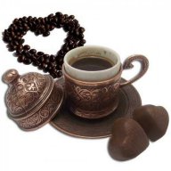 Турско кафе - комплект 2 бр. медни чаши, снимка 2 - Сервизи - 7876511