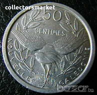 50 центими 1949, Нова Каледония, снимка 1