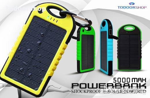 НАМАЛЕНИЕ! Соларна зарядна батерия power bank 10 000mah solar, снимка 1