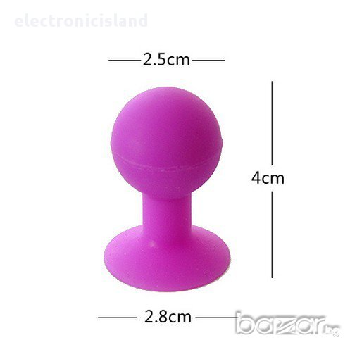 Силиконова стойка за телефон + стилус+ предпазни капачета против прах за слушалките и microUSB входа, снимка 1