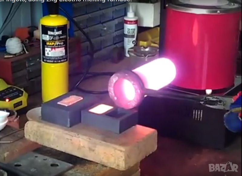 Нова Електрическа пещ за топене на метали (злато), снимка 1