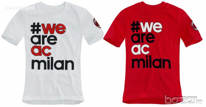 NEW!!! Мъжки И Детски тениски WE ARE AC MILAN / МИЛАН. Поръчай модел с ТВОЯ идея!, снимка 1