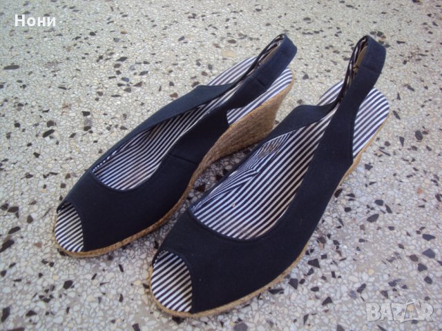 Дамски сандали от плат, снимка 2 - Сандали - 25979803