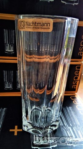 Aspen к-т 4 чаши Nachtmann 309ml - оловен кристал - в красива опаков , снимка 11 - Чаши - 20302606
