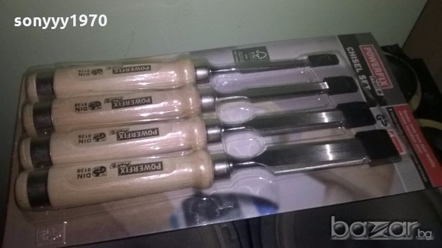 powerfix-хром ванадиеви длета 4бр-немски и висококачествени, снимка 2 - Други инструменти - 19937047