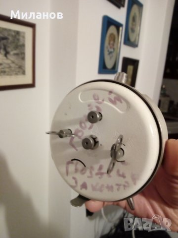 Полски настолен часовник,будилник, снимка 3 - Антикварни и старинни предмети - 24305533