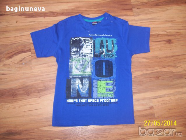 Нова детска маркова синя тениска на И-бой -122-128 размер , снимка 5 - Детски тениски и потници - 8584195