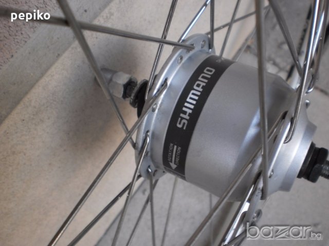 Продавам колела внос от Германия двойностенна усилена капла с динамо главина 26 цола SHIMANO DH-3N30, снимка 12 - Части за велосипеди - 19240251