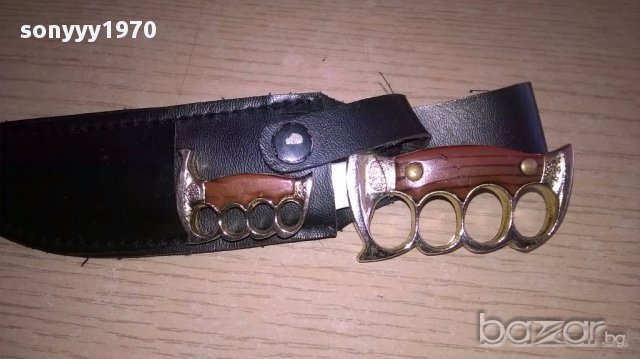 немски ножове в кания 17см с канията-внос швеицария, снимка 4 - Антикварни и старинни предмети - 18040006