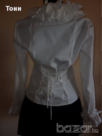 Бяла риза на Anne Fontaine THE KIMMY , снимка 10 - Ризи - 16624117