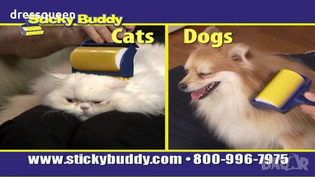 0512 Миеща ролка за обиране на косми Sticky Buddy, снимка 7 - За кучета - 24814640