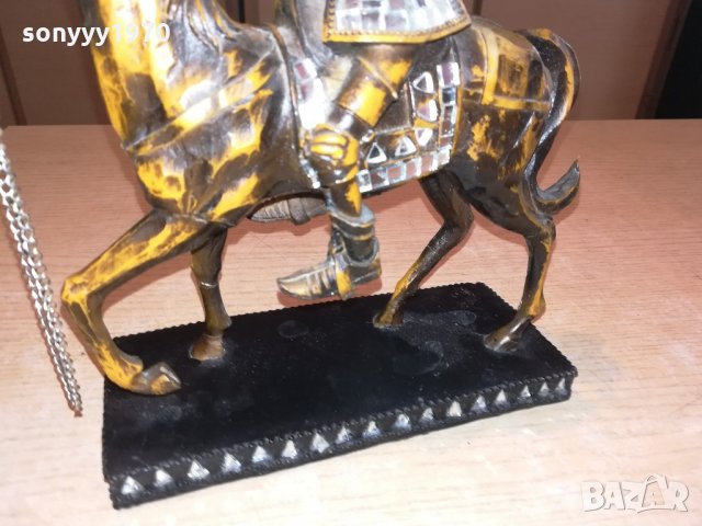 дон кихот и коня-тежка масивна фигура-25х20х8см-L, снимка 12 - Колекции - 21693321