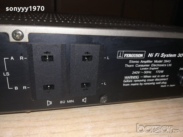 ferguson 3943 hifi system 30 amplifier-made in japan-внос англия, снимка 18 - Ресийвъри, усилватели, смесителни пултове - 20635725