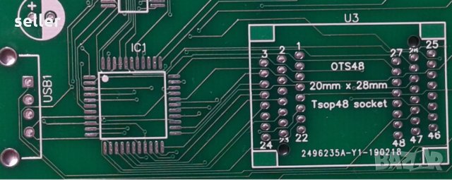 Печатна платка програматор NAND FLASH , снимка 6 - Друга електроника - 24841759