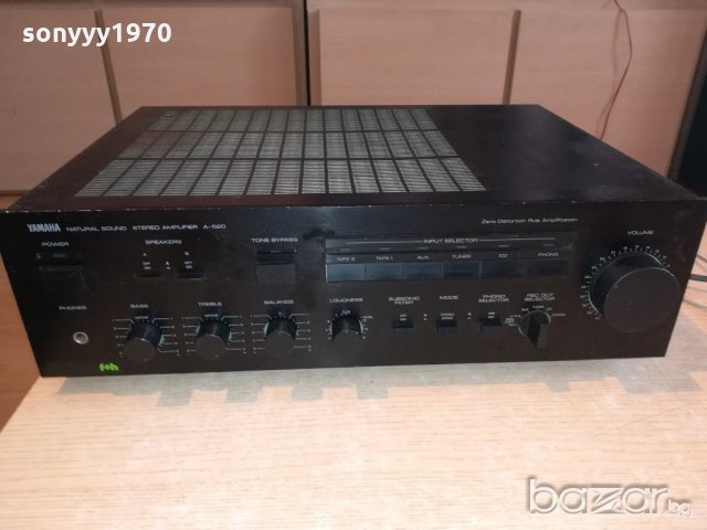 yamaha a-520-stereo amplifier-made in japan-внос швеицария, снимка 10 - Ресийвъри, усилватели, смесителни пултове - 21342635