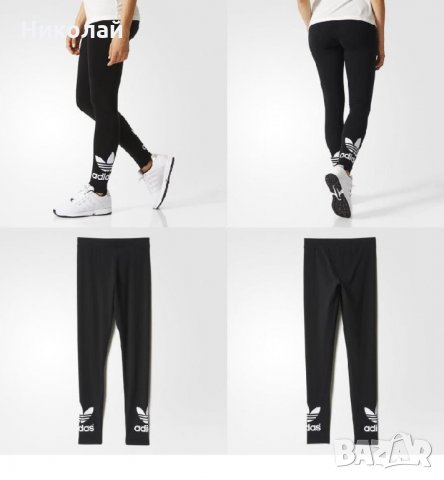 adidas Originals Women's Double Trefoil Leggings, снимка 14 - Клинове - 25649751