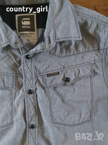 g-star tailor shirt - страхотна мъжка риза КАТО НОВА, снимка 2 - Ризи - 26183841