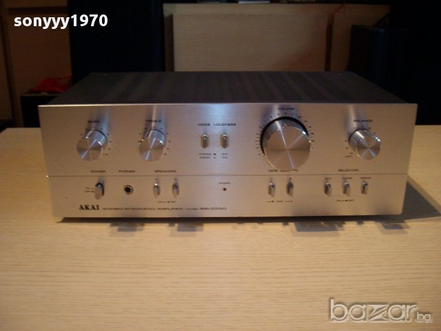 akai am-2250 stereo amplifier made in japan-внос швеицария, снимка 6 - Ресийвъри, усилватели, смесителни пултове - 11989284