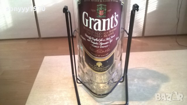 grants-4.5l-голяма бутилка от уиски-празна-55х20х20см, снимка 7 - Други - 24630757