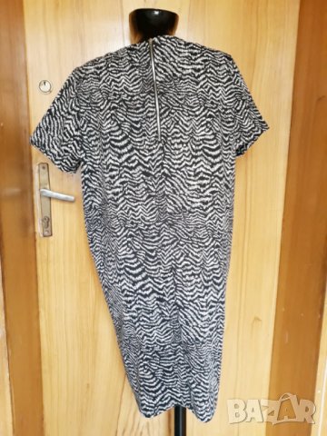 Черно-бяла туника/рокля принт зебра ХХЛ, снимка 3 - Туники - 23143089