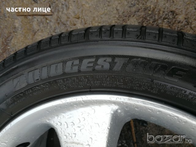 Mazda 2 оригинални джанти 15-ски с летни гуми Bridgestone, снимка 7 - Гуми и джанти - 20953443