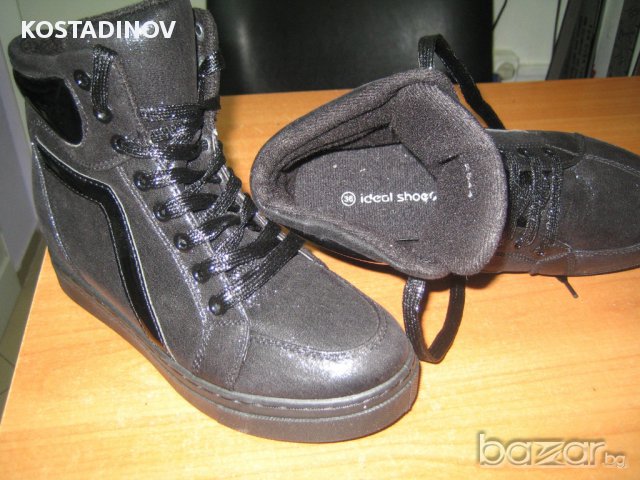 НАМАЛЕНИЕ-дамски кецове м.2544 черни, снимка 3 - Кецове - 17132716