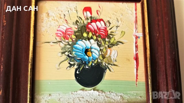  натюрморт масло шпакла Франция, снимка 3 - Картини - 23621521