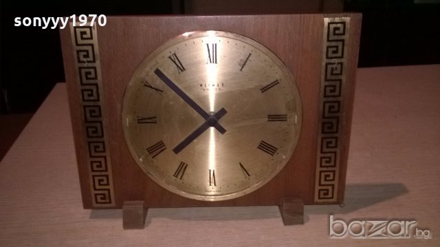 немски ретро часовник-25х19см-внос швеицария, снимка 5 - Колекции - 19967966