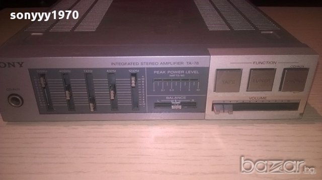 sony ta-78-stereo amplifier-made in japan-внос швеицария, снимка 12 - Ресийвъри, усилватели, смесителни пултове - 12442653