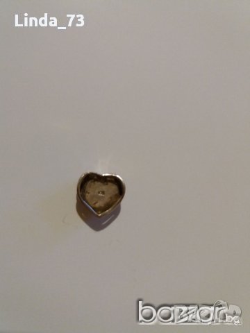 Среб.медальон-"Сърце"-розов ахат-проба-925. Закупен от Италия., снимка 5 - Колиета, медальони, синджири - 21736383
