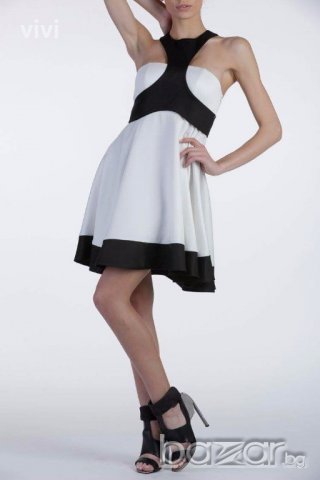 Illumminee черно/бяла рокля , снимка 5 - Туники - 15559957