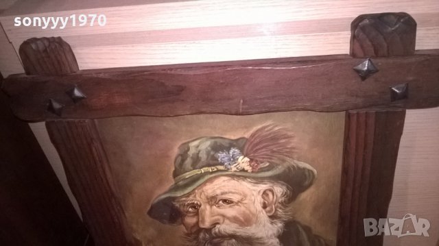 картина-внос швеицария-57х48см-старец с лула, снимка 8 - Колекции - 23530680