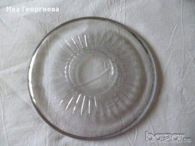 Стъклени чинийки за десерти, торта - 6 бр, снимка 2 - Чинии - 13607314