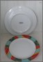   Комплект големи плоски порцеланови чинии за сервиране, снимка 2