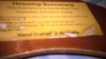 Throuwing boomerang hand crafted in australia-35/5см-внос швеицария, снимка 18