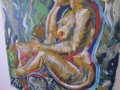 картина еротика и красота на едно голо тяло  - маслени бой и платно . 18 + секс еротика, снимка 5