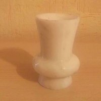 № 16  стара малка мраморна ваза  - диаметър 6 см , височина 10 см., снимка 3 - Други ценни предмети - 20079976