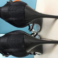 Karen Millen сандали на ток с камъни,черни.Номер-40, снимка 13 - Дамски обувки на ток - 22789453