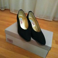 Черни официални обувки от кадифе, снимка 4 - Други - 21930986